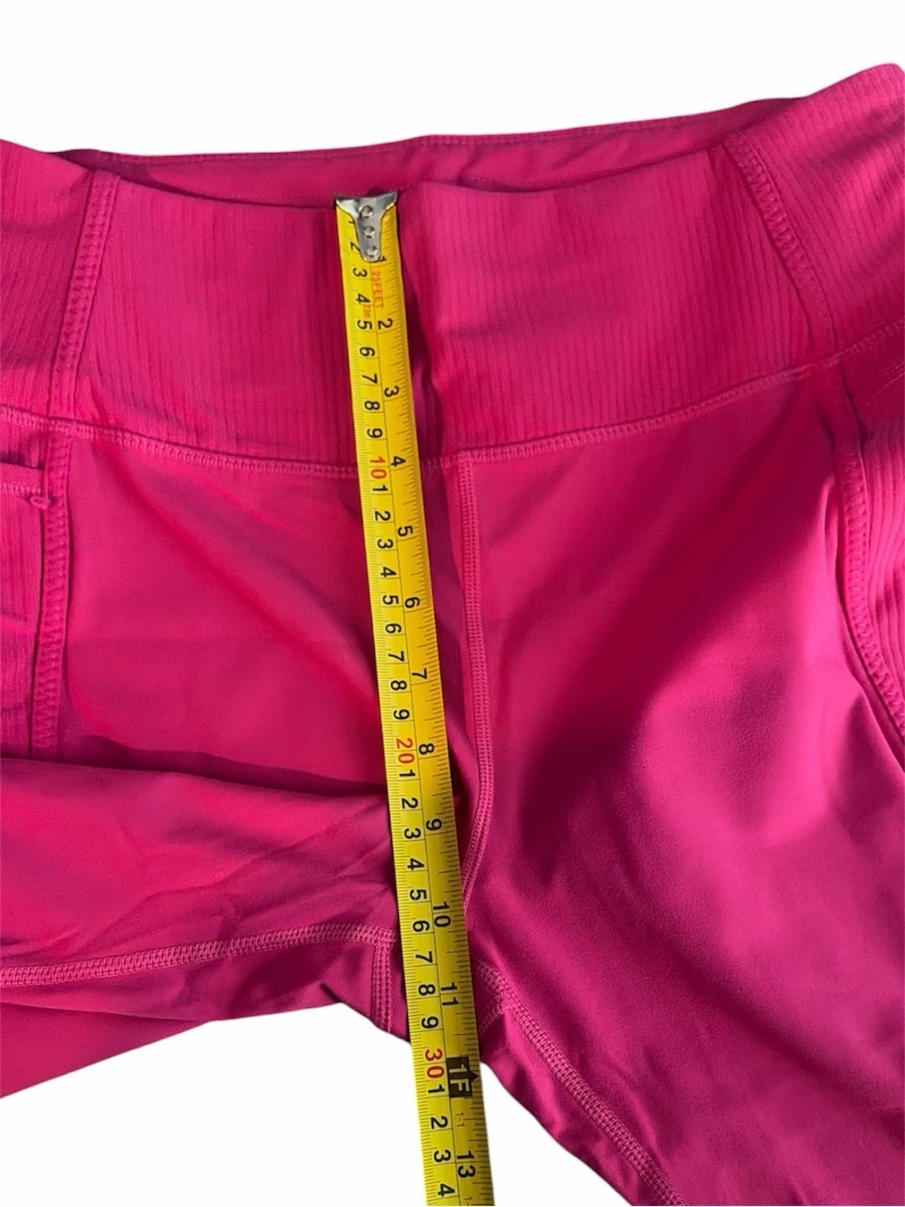 MONDETTA Women’s Pink High-Waisted Bike Shorts with Compression. - Picture 10 of 11